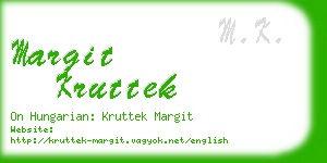 margit kruttek business card